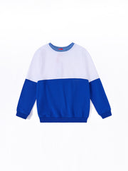 Bottom Combo Top - White/Deep Royal Blue