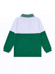 Bottom Combo Polo - White/Deep Green