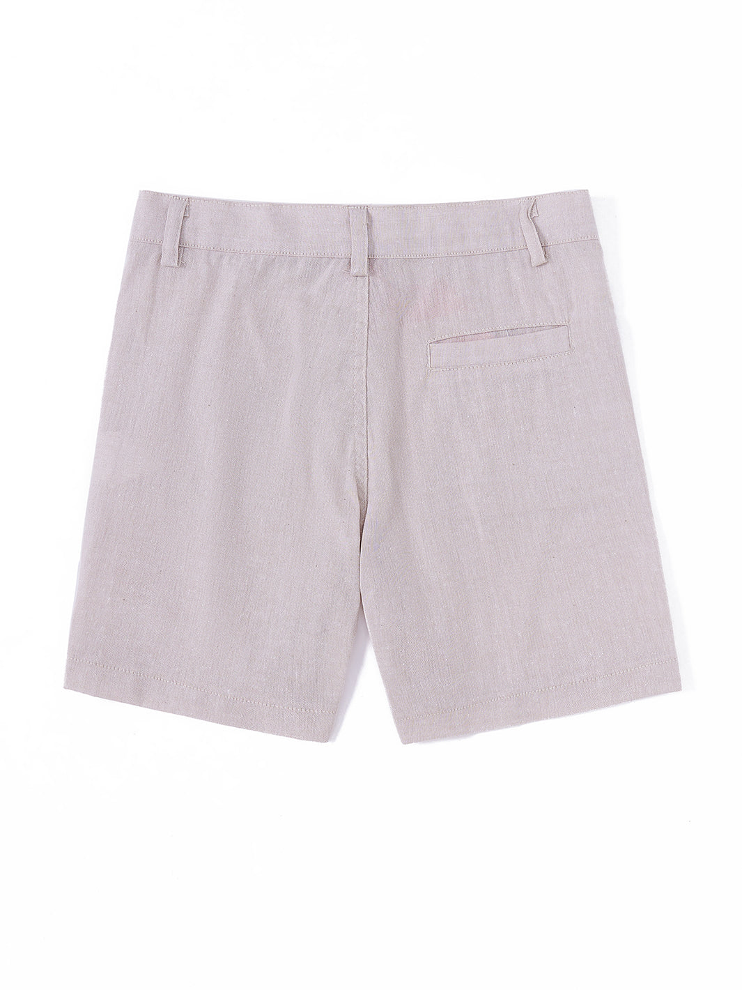 Linen Short Pants - Beige