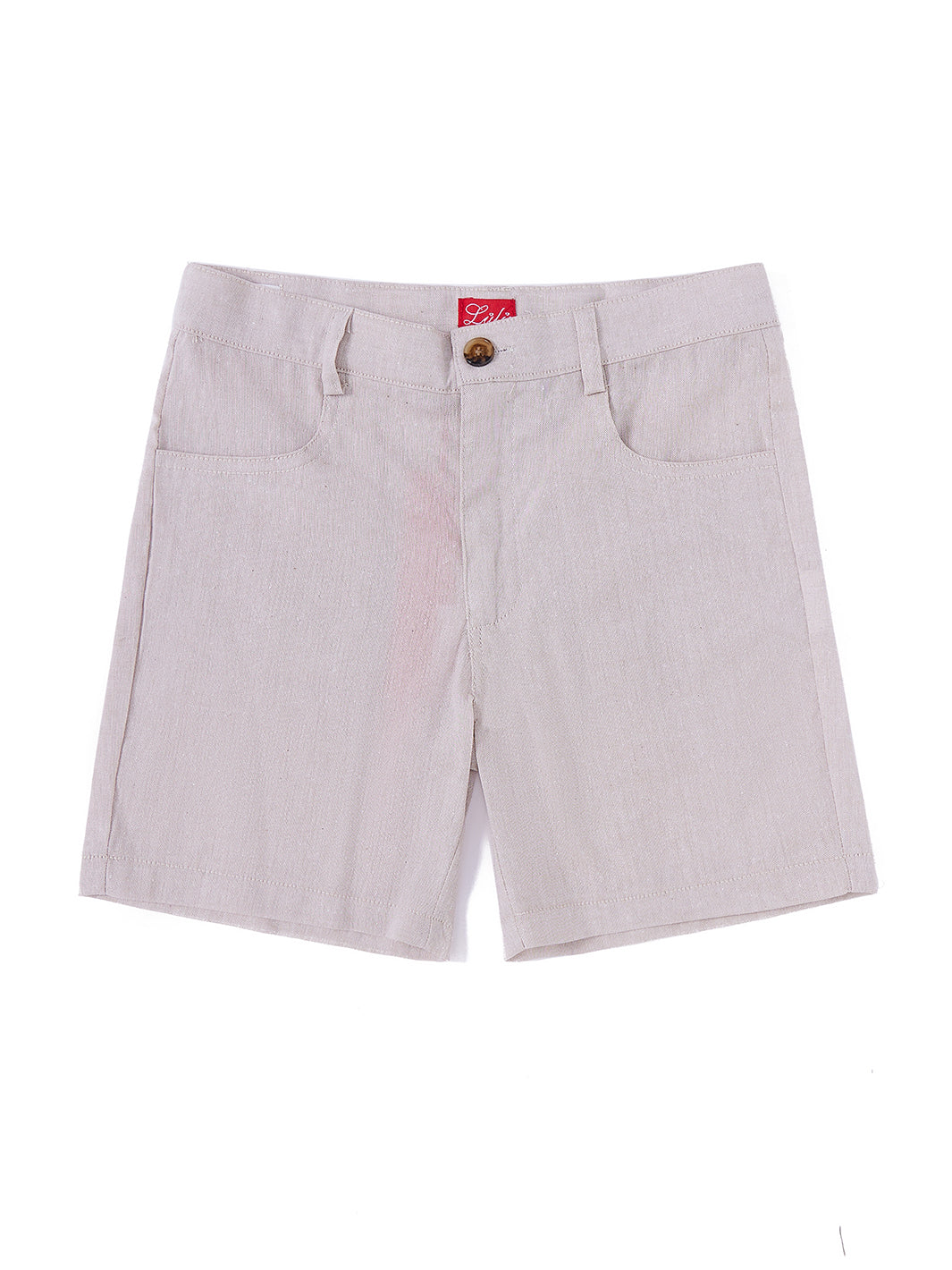 Linen Short Pants - Beige