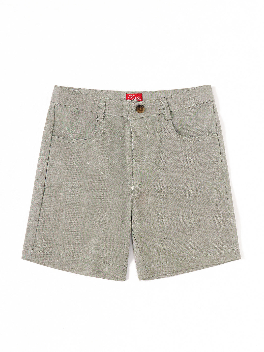 Linen Short Pants - Lt. Green