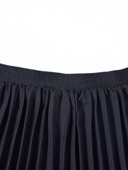 Accordion Pleated Skirt - Black