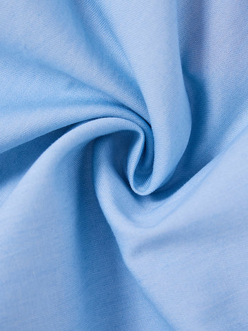 Denim A-line Skirt - Pale Blue