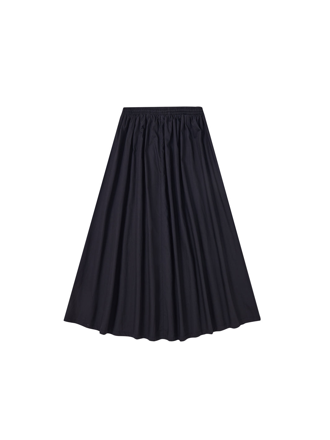 Solid Tea Length Skirt