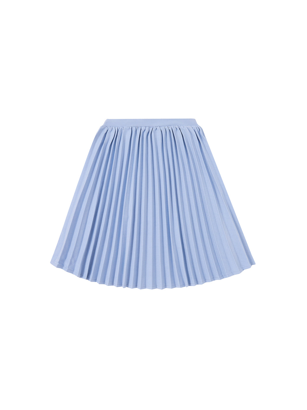 Solid Accordion Pleated Skirt - Lt. Blue