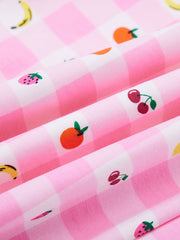 Fruit Gingham Print Jumper