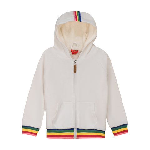 Sudadera con capucha y forro polar - Blanco