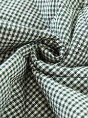 Gingham Quilted Top - Green/White