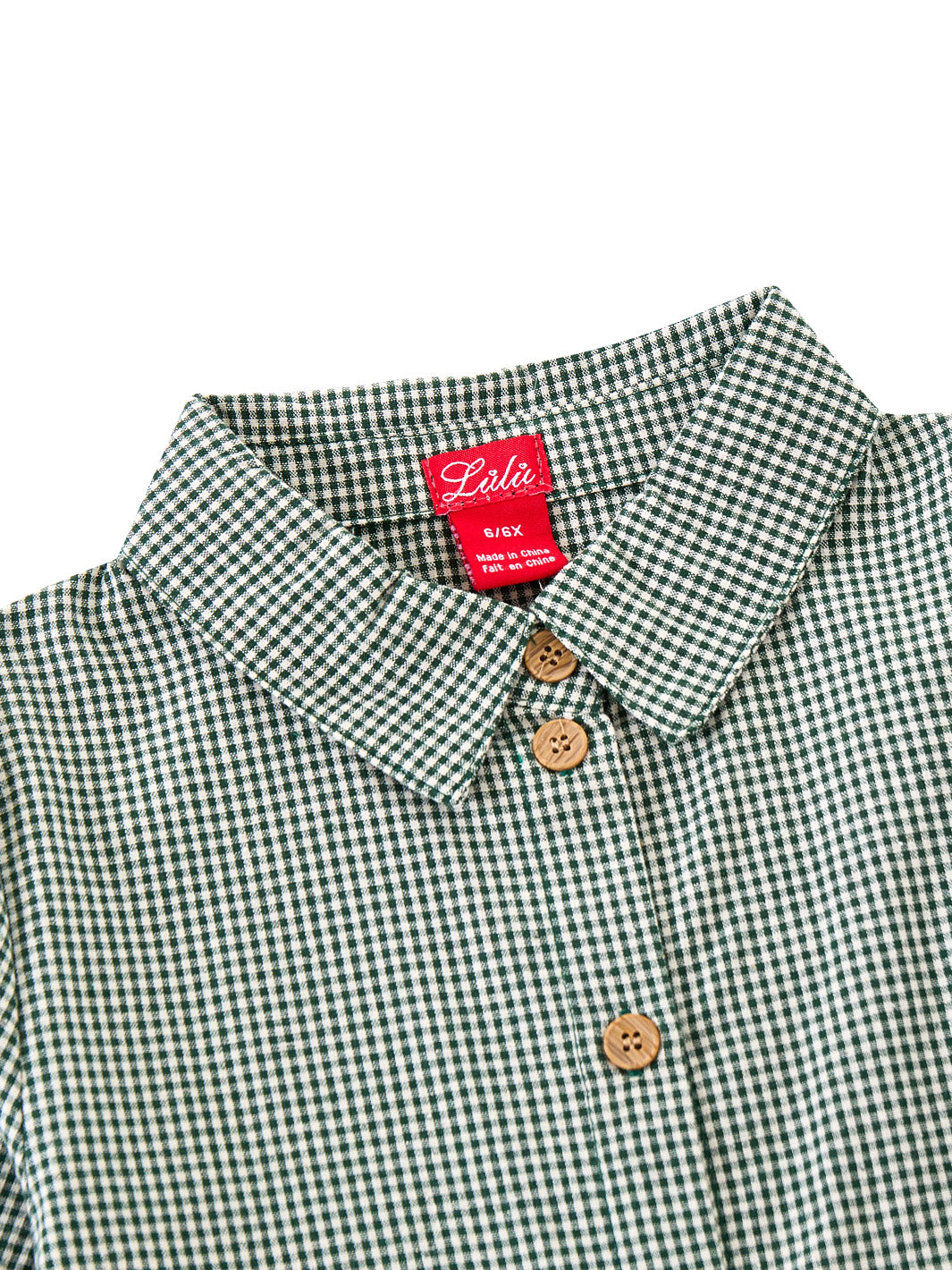 Gingham Corduroy Shirt - Green