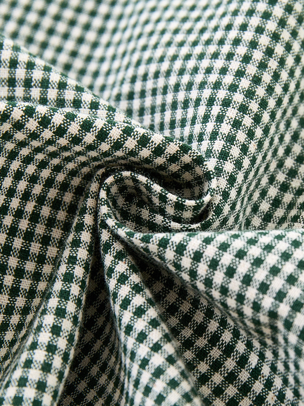 Gingham Corduroy Shirt - Green