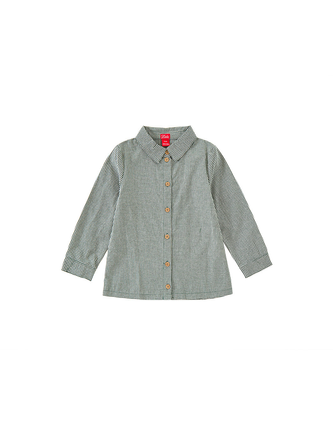 Gingham Corduroy Shirt - Green