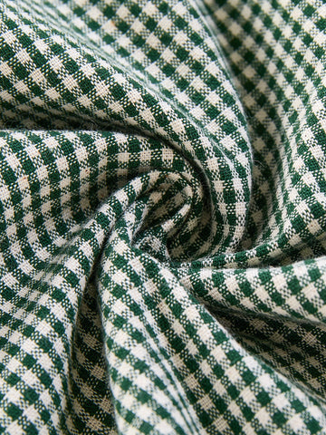 Gingham Overall - Green