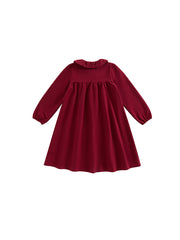 Collar Dress - Maroon