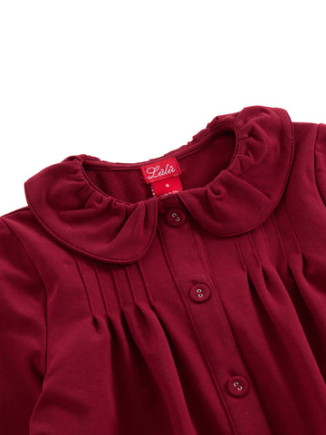 Collar Dress - Maroon