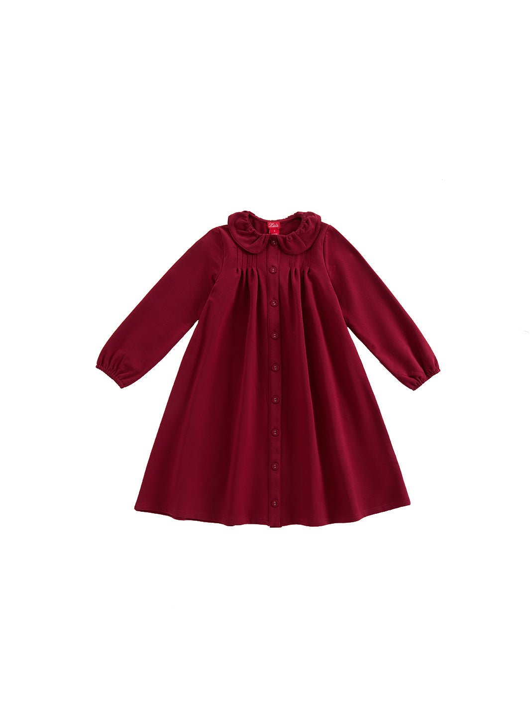 Collar Dress - Maroon