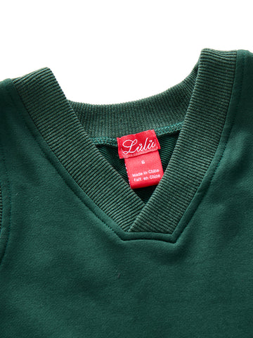 Pleated Jumper - Dk. Green