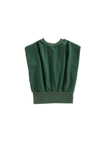 Gathered Vest - Dk. Green