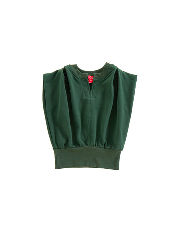 Gathered Vest - Dk. Green