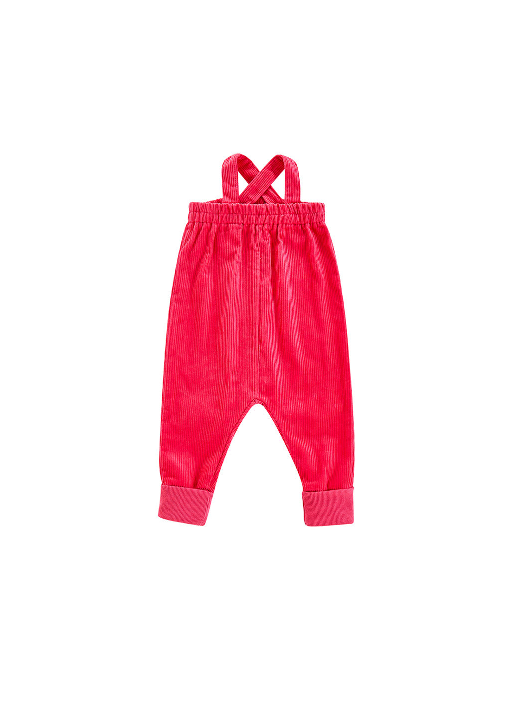 Corduroy Overall - Neon Pink