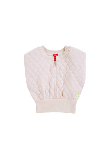 Quilted Vest - Off White