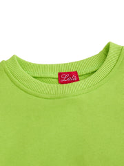 Smiley print Top - Lime Green