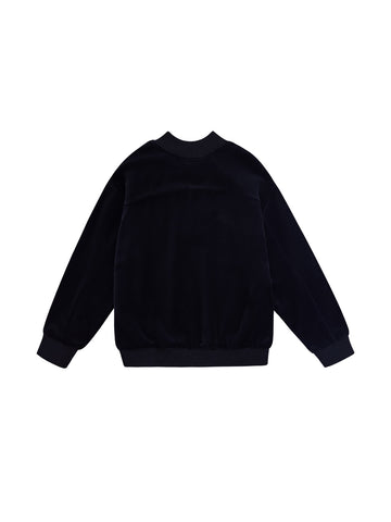 Velour Mock Neck Top