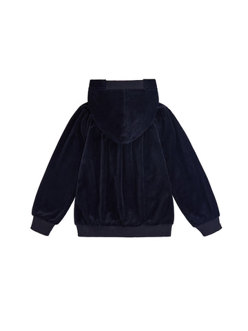 Velour Hooded Top