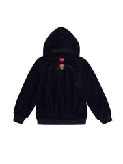 Velour Hooded Top