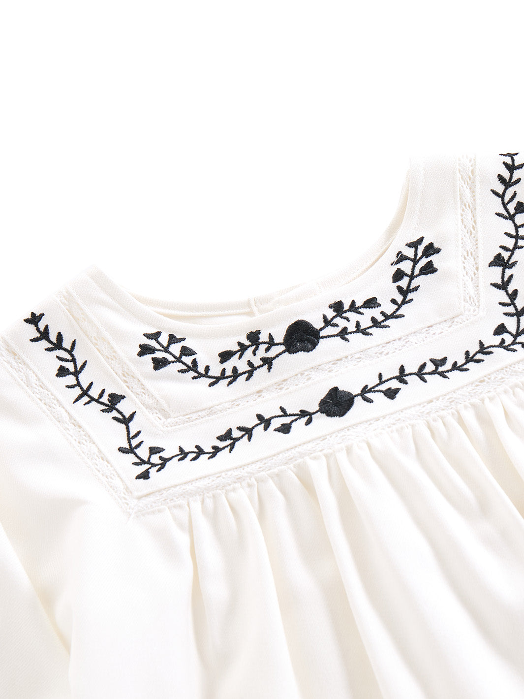 Embroidery Belt Dress