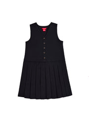 Basic Pleated Jumper - Black