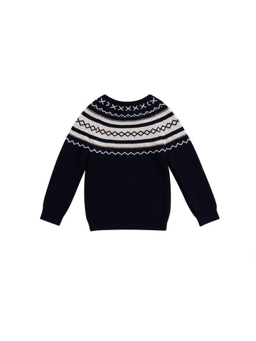 Chunky Knit Sweater - Dk. Navy