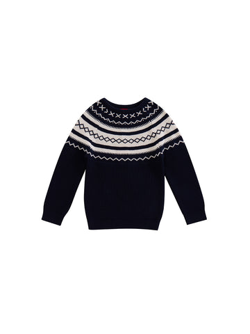 Chunky Knit Sweater - Dk. Navy