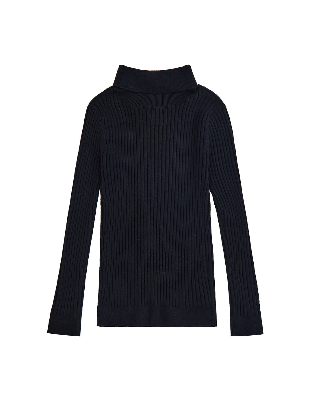 Basic Turtleneck Sweater - Black