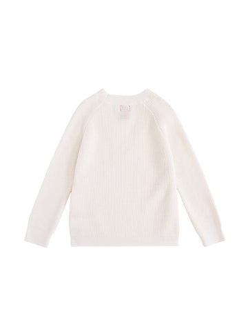 Wrap Sweater - White