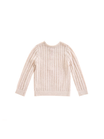 Striped Eyelet Sweater