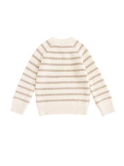 Stripe Buttons Sweater