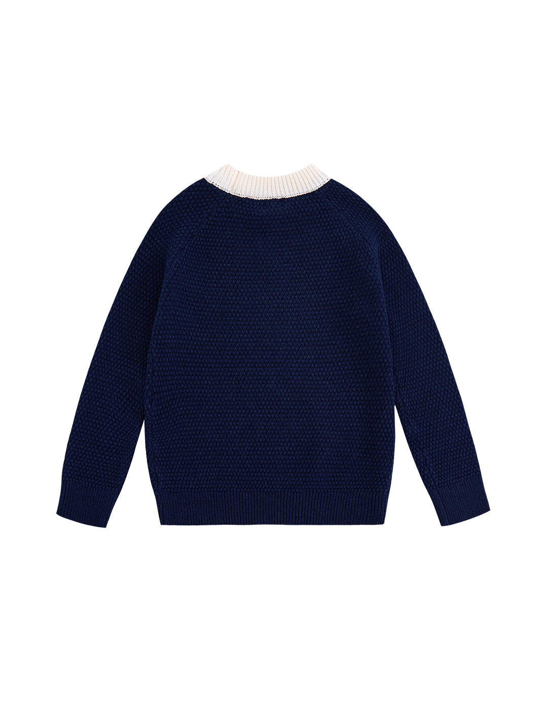 Raised Bubble Knit Sweater - Navy Mix