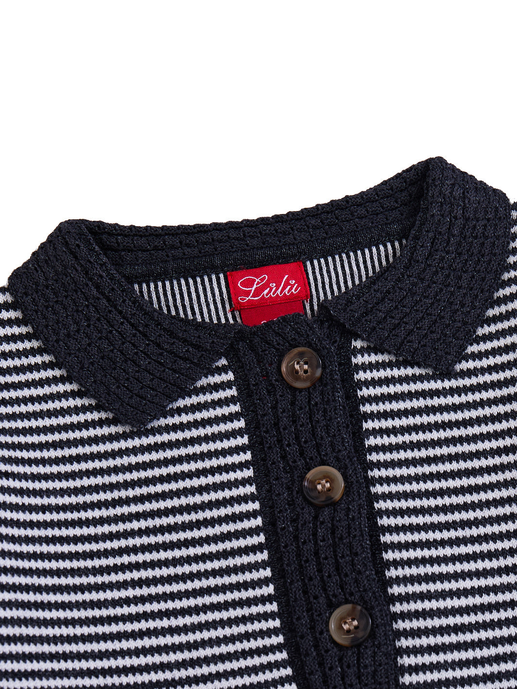 Collar Striped Sweater