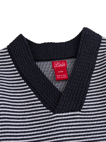 V-neck Striped Sweater