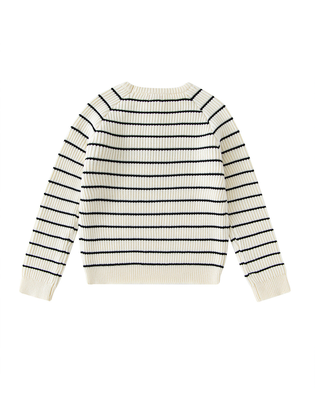 Raised Knit Striped Sweater