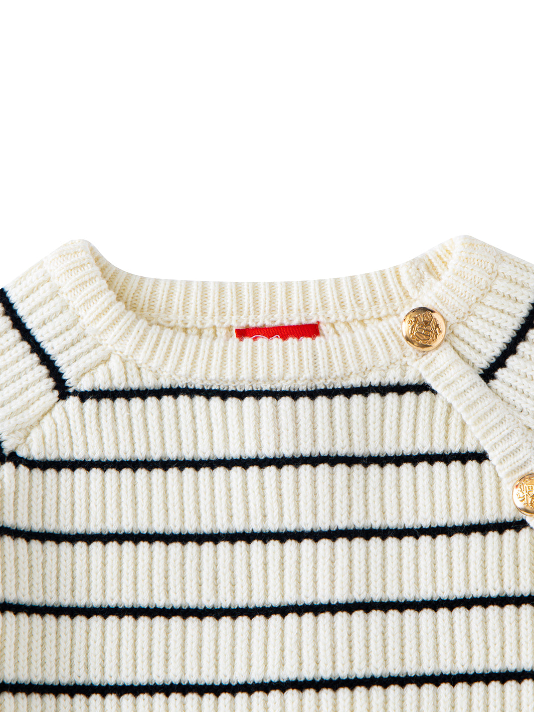 Raised Knit Striped Sweater