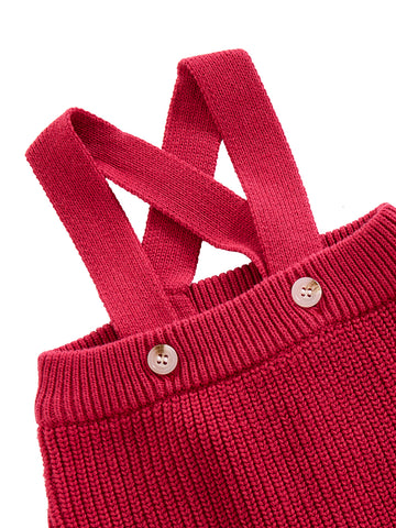 Baby Straps Overall - Cherry