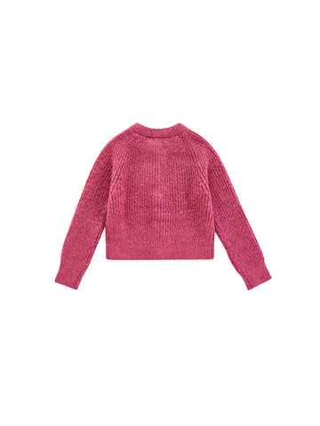 Classic Cardigan Sweater - Berry