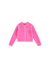 Classic Cardigan Sweater - Fuchsia