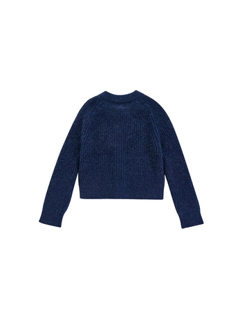 Classic Cardigan Sweater - Navy