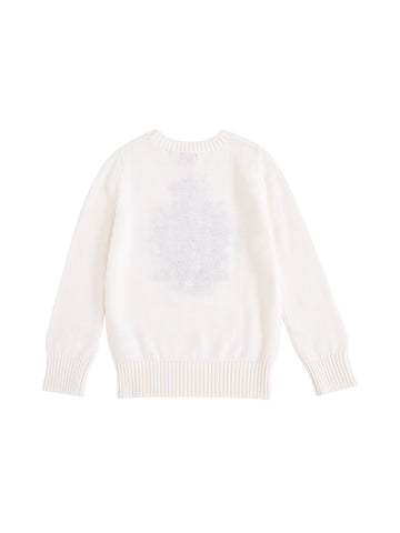 Emblem Sweater - Cream White