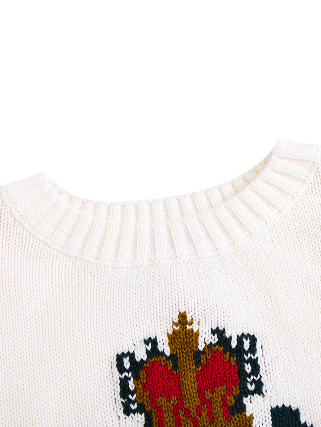 Emblem Sweater - Cream White