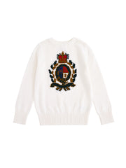 Emblem Sweater - Cream White