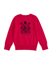 Emblem Sweater - Rose Pink/Black