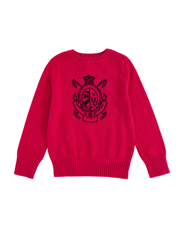 Emblem Sweater - Rose Pink/Black